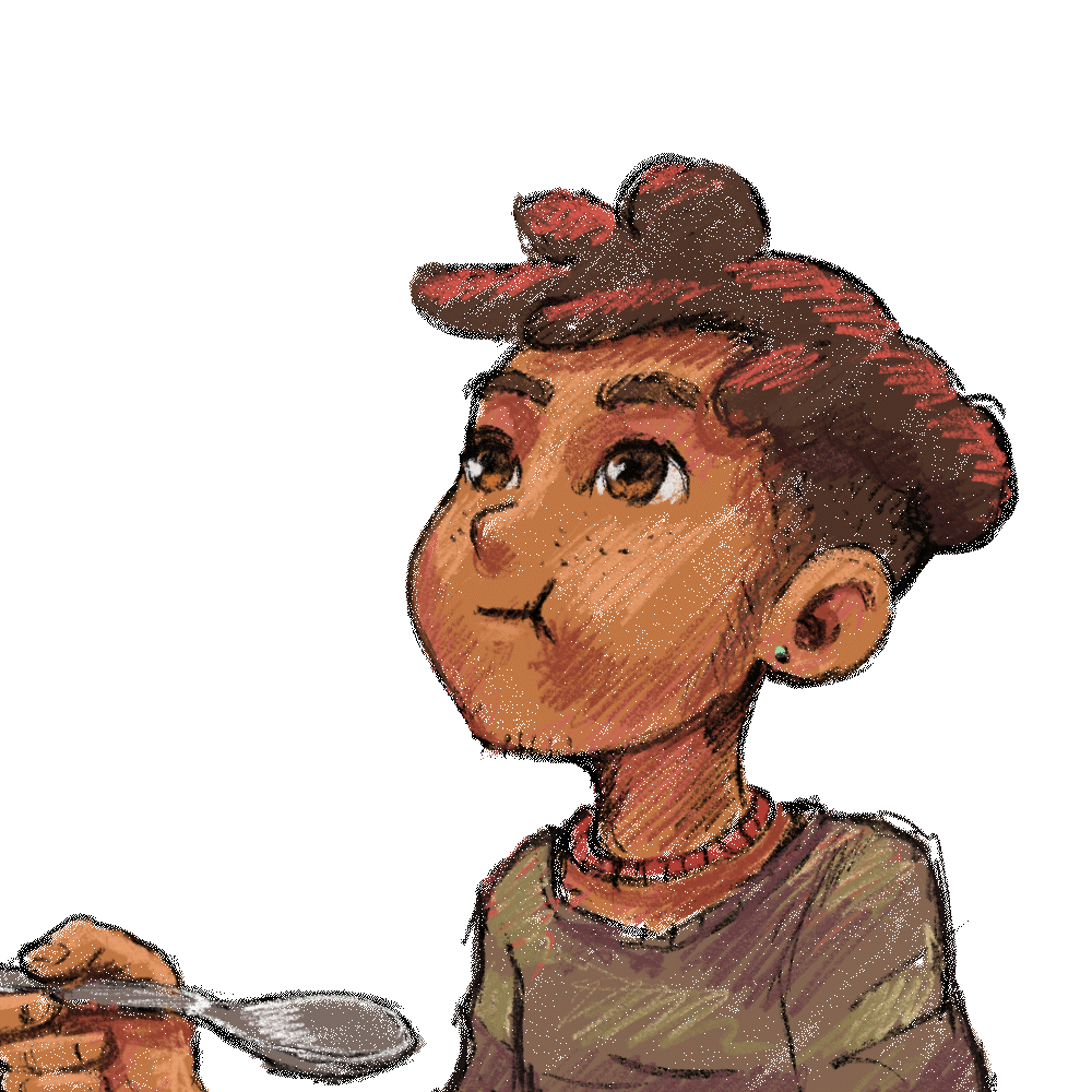 comiendo